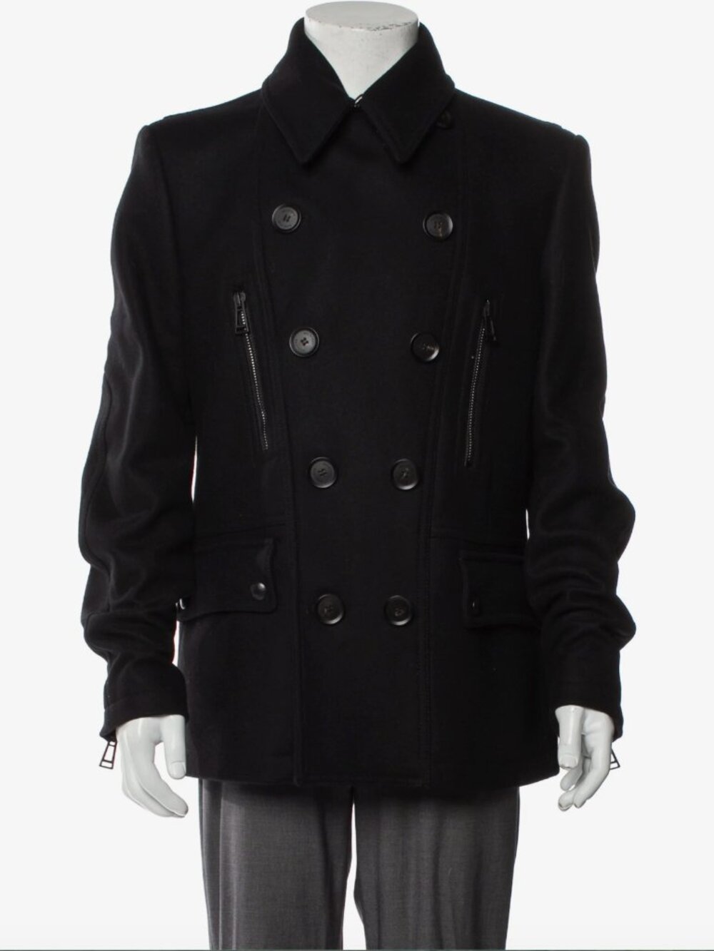 XL Pristine Belstaff Black Label Mens Peacoat - Handmade in England.